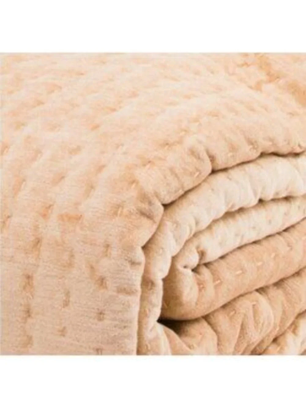 VILLA HOME Velvet Hand Stitched Quilt Set